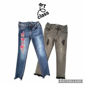 Art Class Super Skinny girls denim pants jeans bundle set size 7